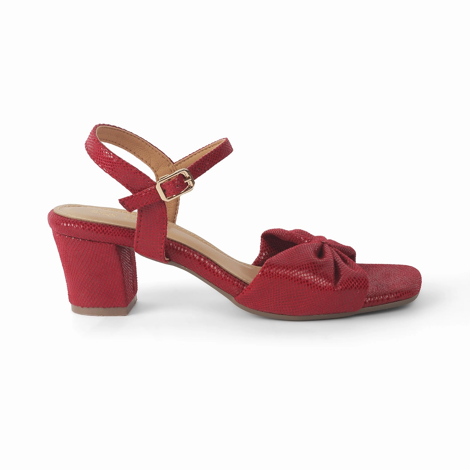 Baby Sandals Tresmode Trenton Red Women's Dress Block Heel Sandals