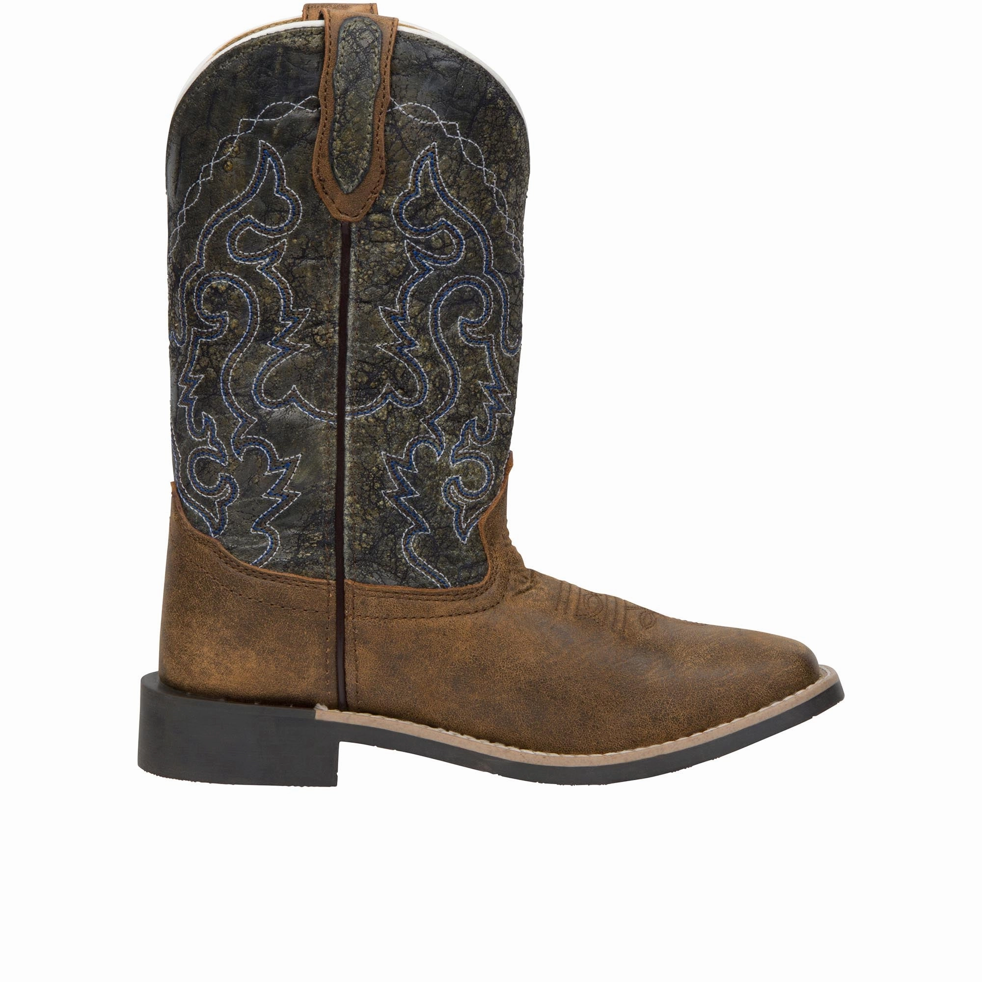 Smoky Mountain Boots Western Brown Navy Fashionable Snow Boots