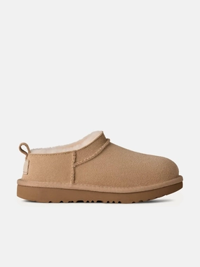 UGG Kids Classic Micro Slippers in Beige House Slippers On Sale