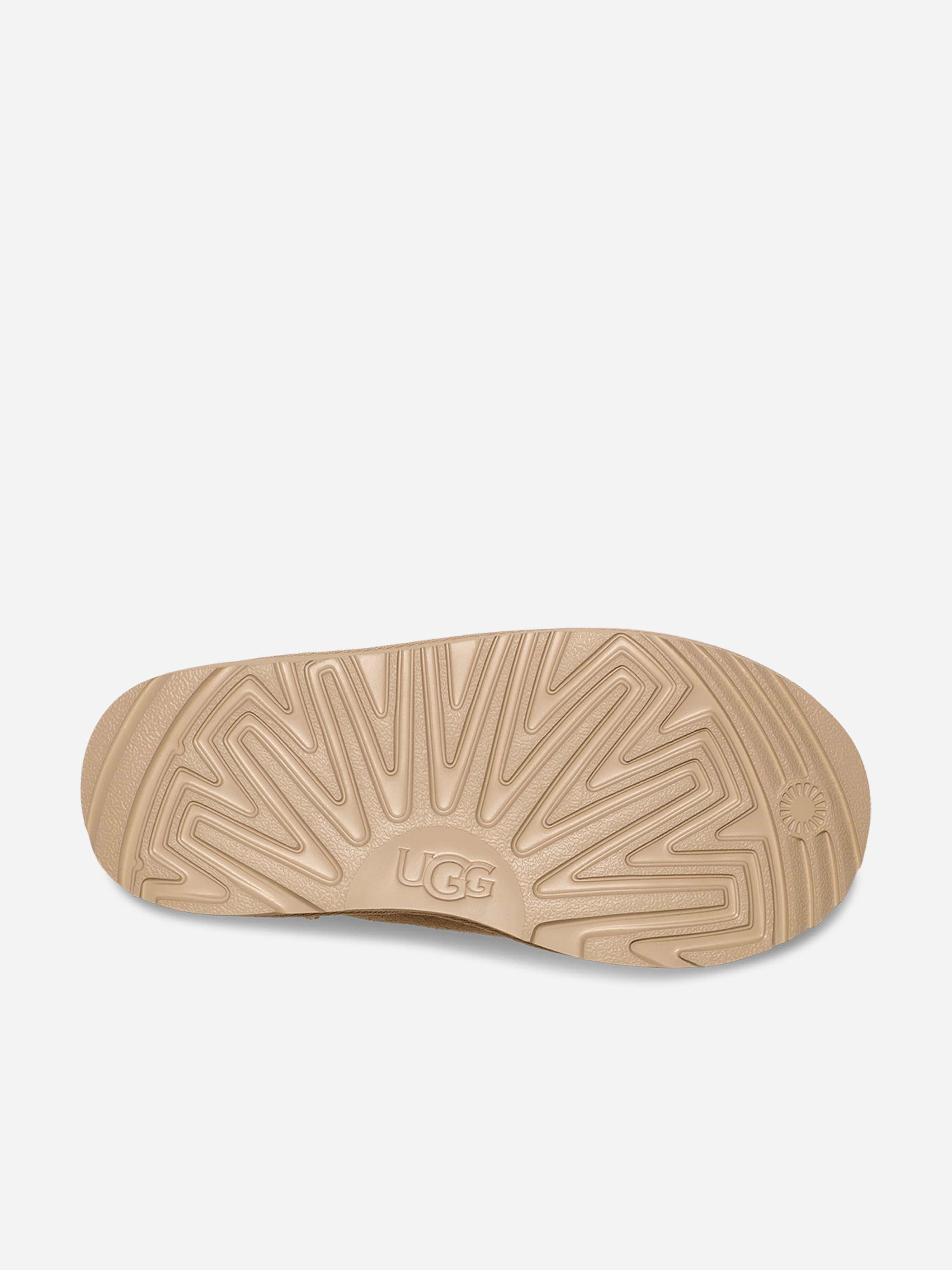 Wooden Heel Boots UGG Kids Classic Ultra Stretch Cuff Boots in Beige