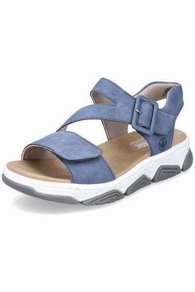 Rieker Womens 69071 10 blue Bokyna Sandals