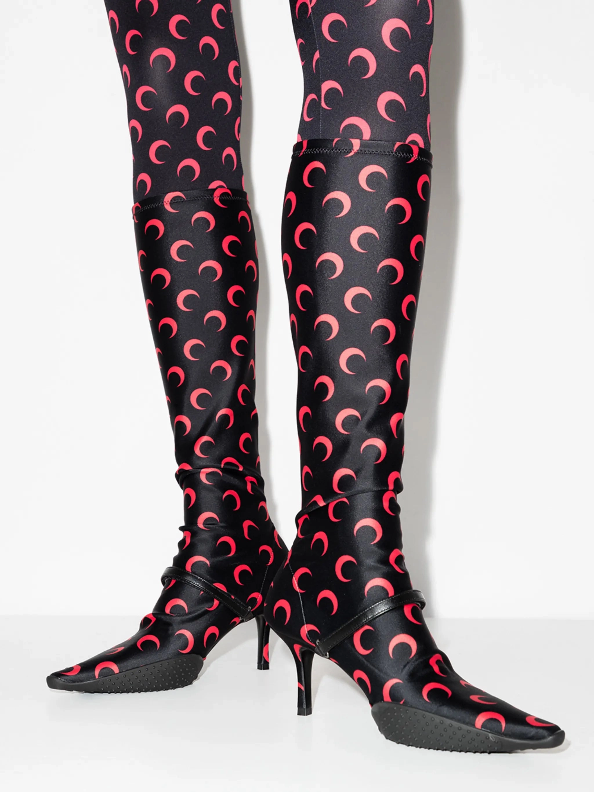 Blousing Boots Crescent Moon 50mm knee-high boots