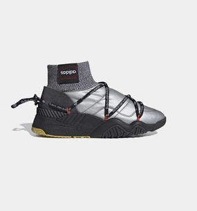 adidas X Alexander Wang Puff Trainers Mens Lifestyle Shoe - Silver/Black Adidas Darth Vader Shoes