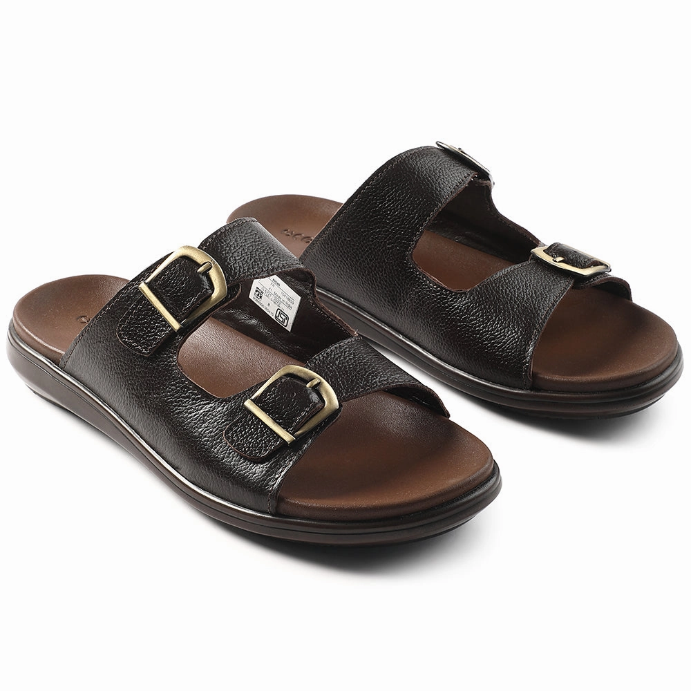Healers Brown Casual Sandal For Men MDL-11E By Liberty Sandals Travel Packages