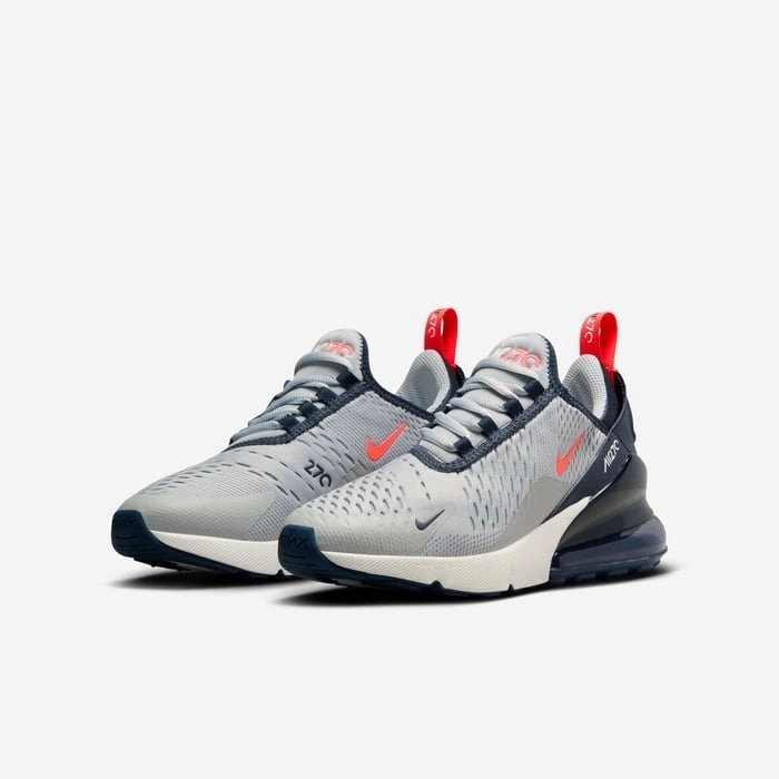 Nike Air Max 270 943345-028 Sneaker Kids Smoke Gray Obsidian Lifestyle Shoes Nike Shoes Jordans