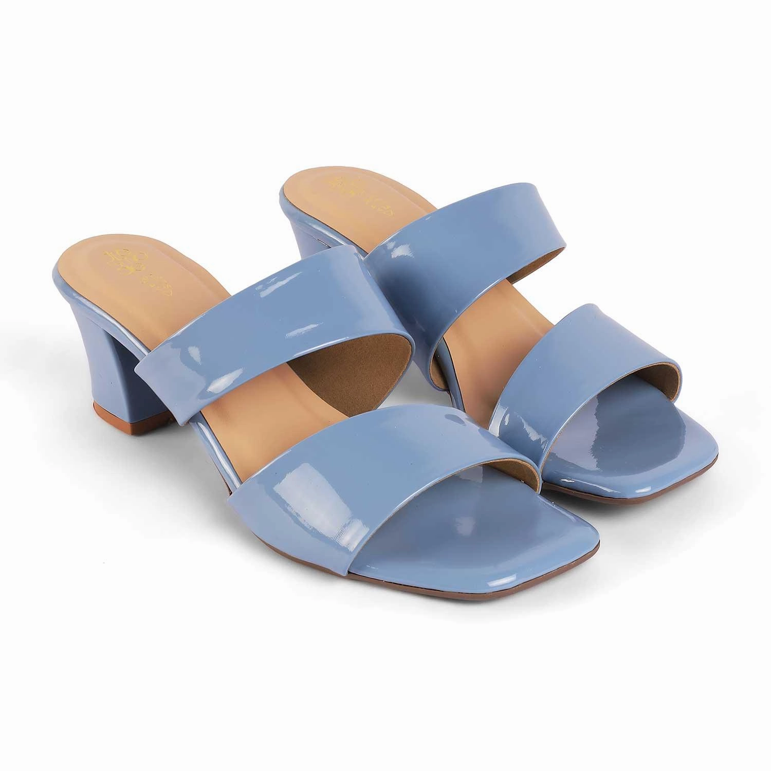Sandals In Bahamas Tresmode Sania Blue Women's Dress Block Heel Sandals