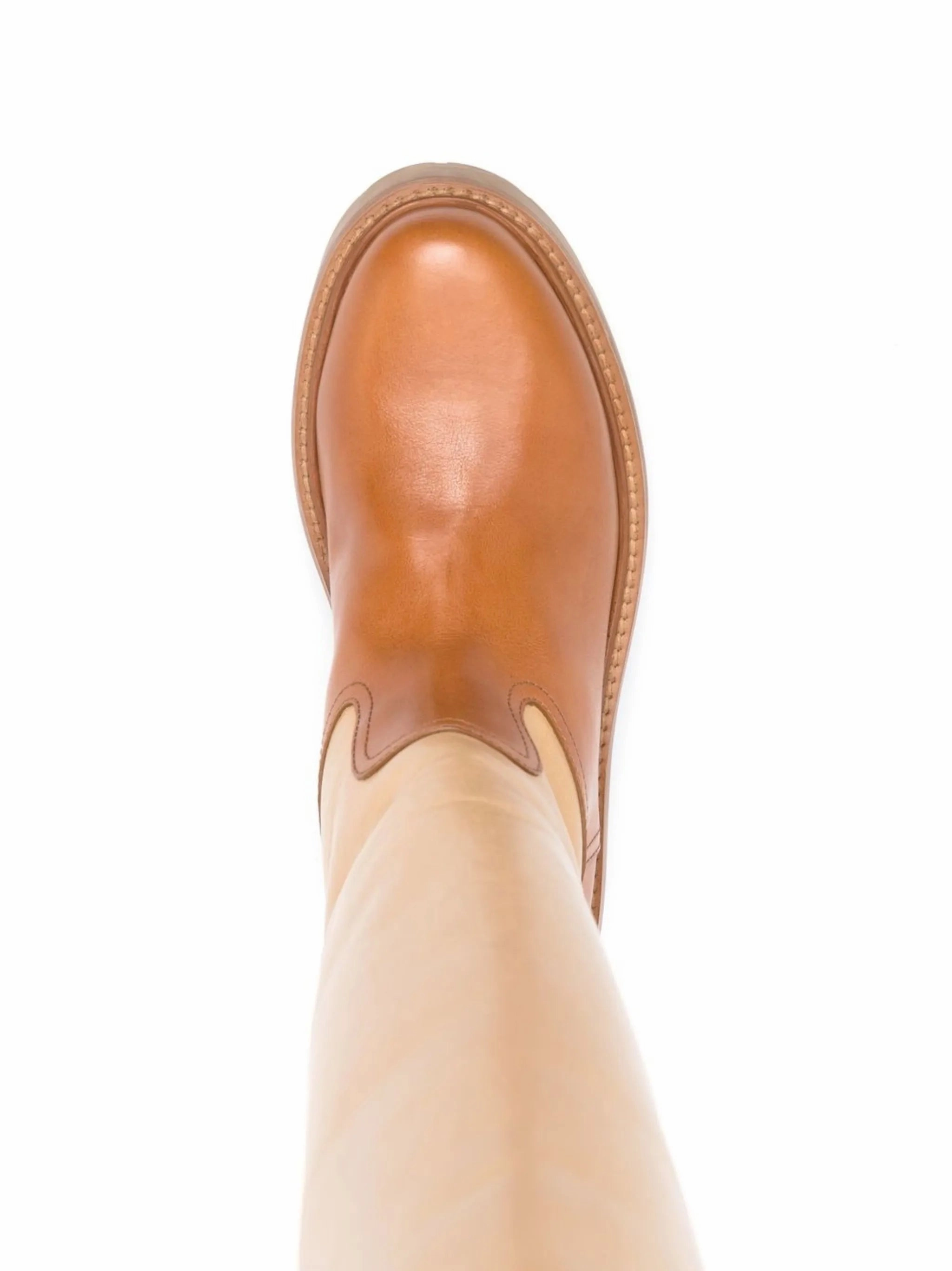 Buckled knee-high leather boots Sperry Winter Boots