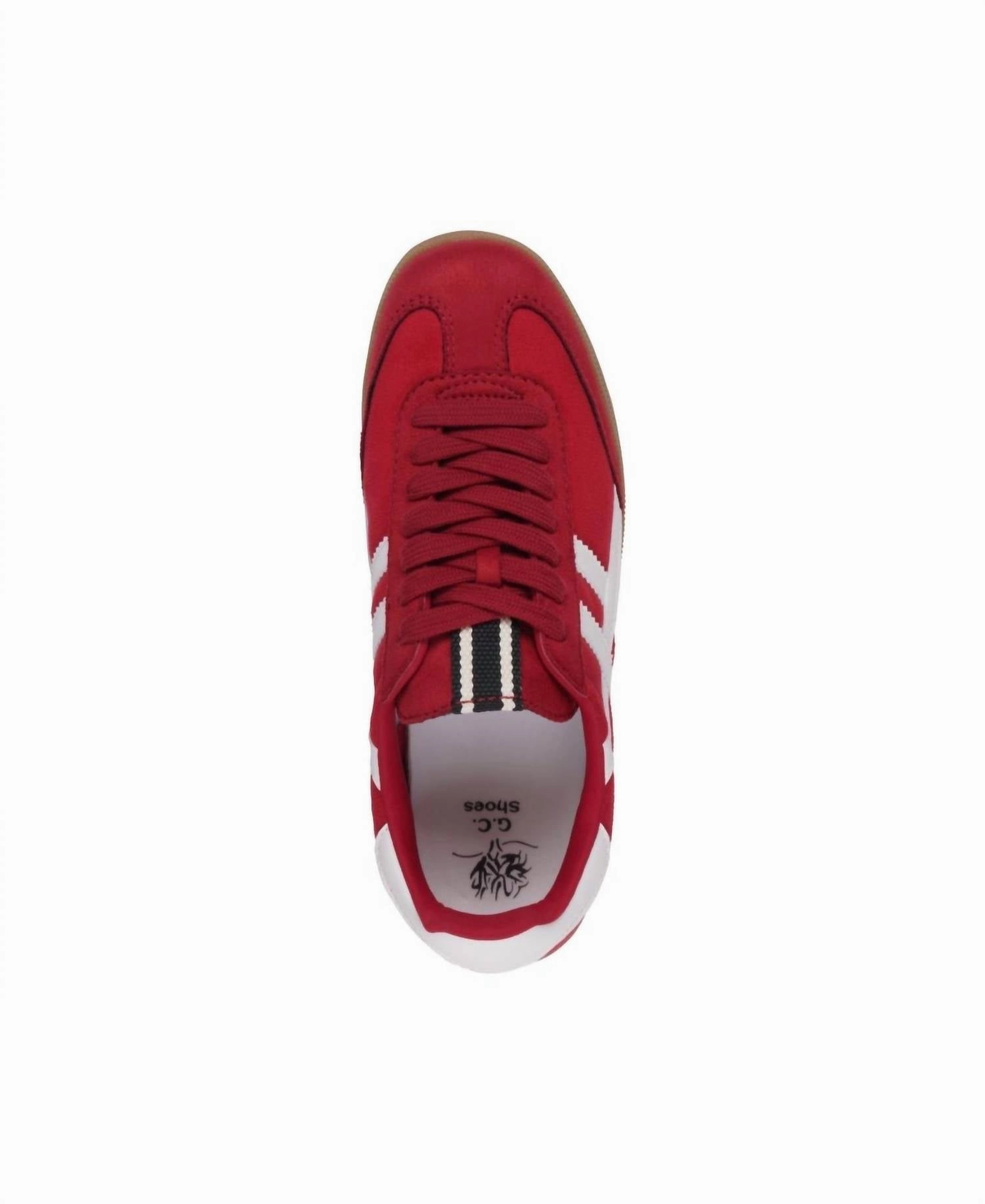 Sneakers 4 Women's Dakkah Retro Tennis Shoes In Red