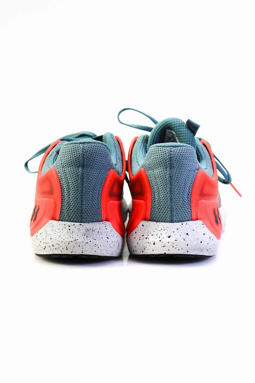 Under Armour Mens Colorblock Lace-Up Tied Round Toe Sneakers Blue Donald Trump Sneakers