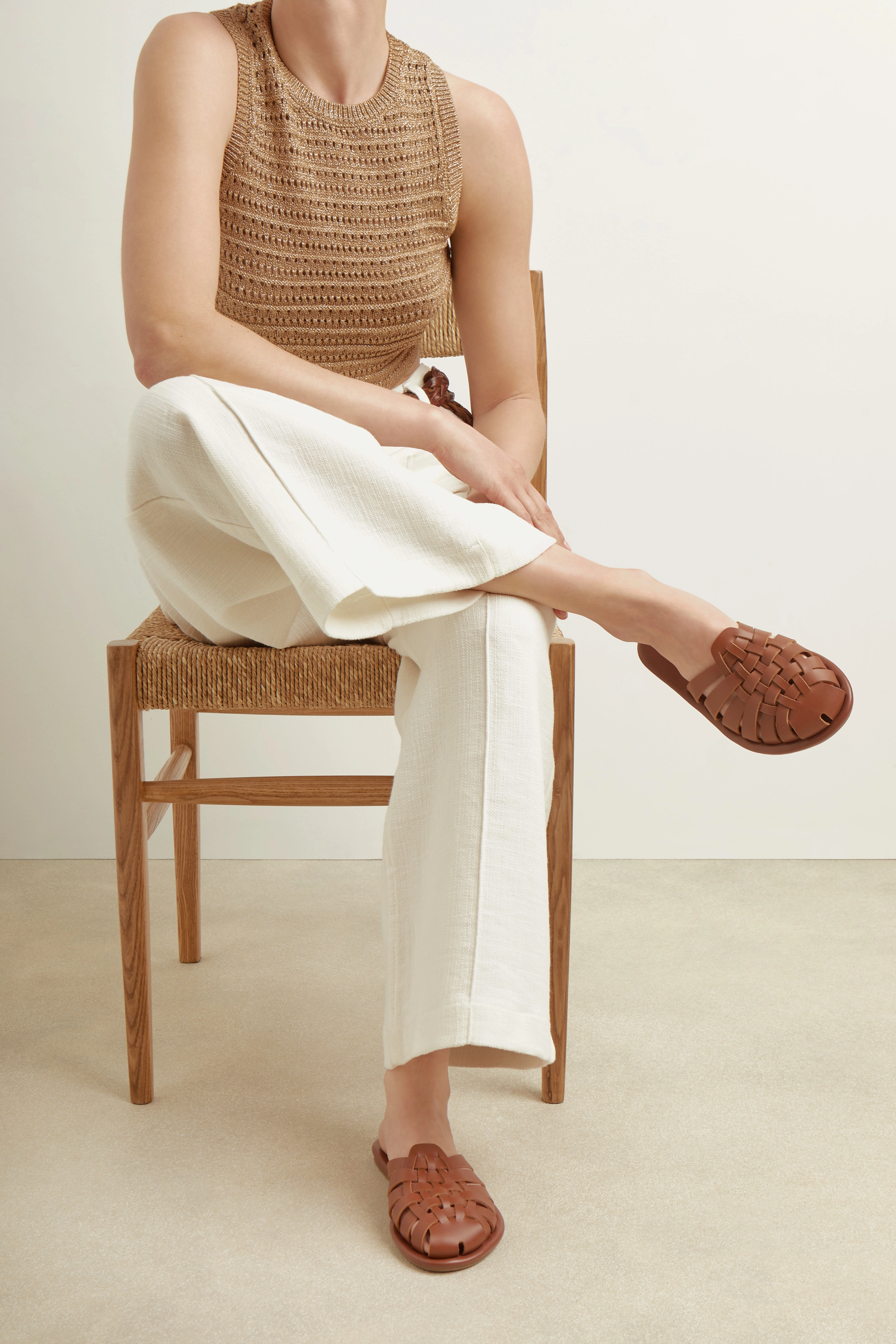 Matina Black Thong Heeled Sandals