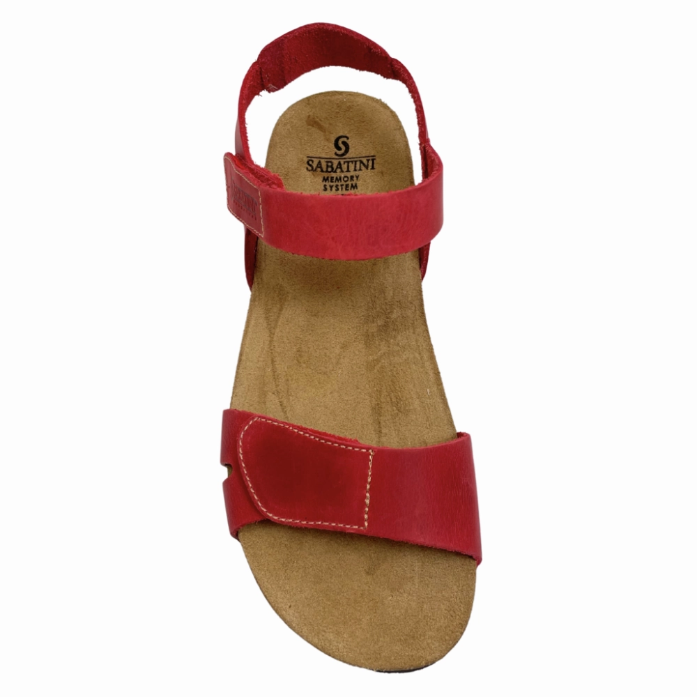 Sabatini Ines Rosso Crazy Sandal (Women's) Sandals Travel Agents