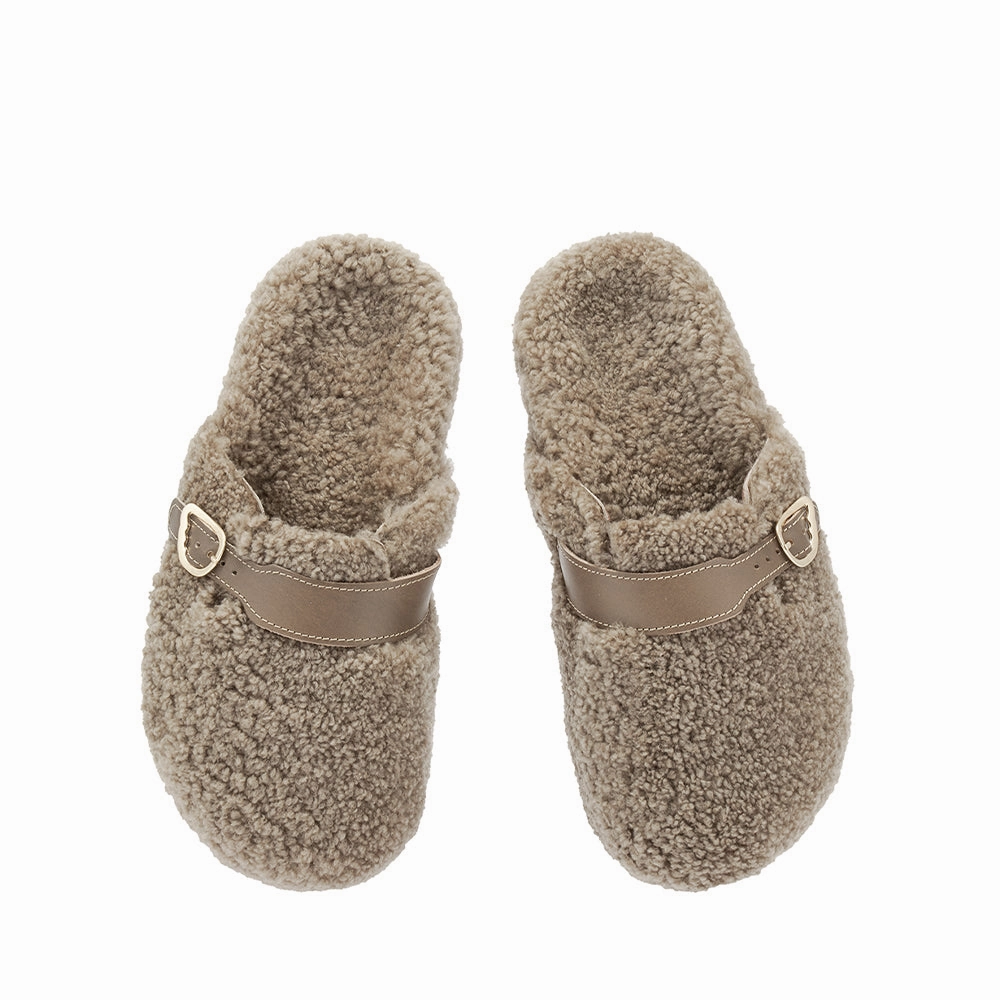 Vasilitsa Camel Fabric Sandals