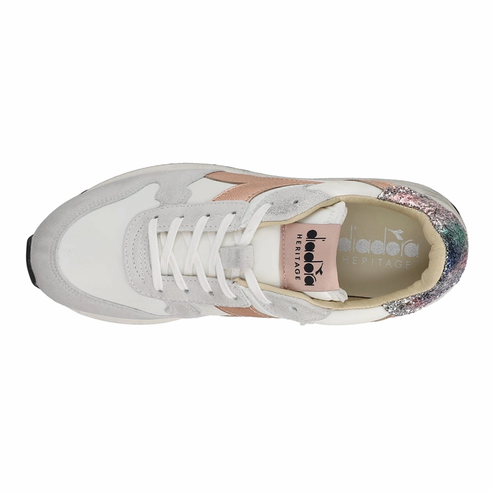 Venus Iris Dirty Metallic Lace Up Sneakers Vibram Sole Shoes