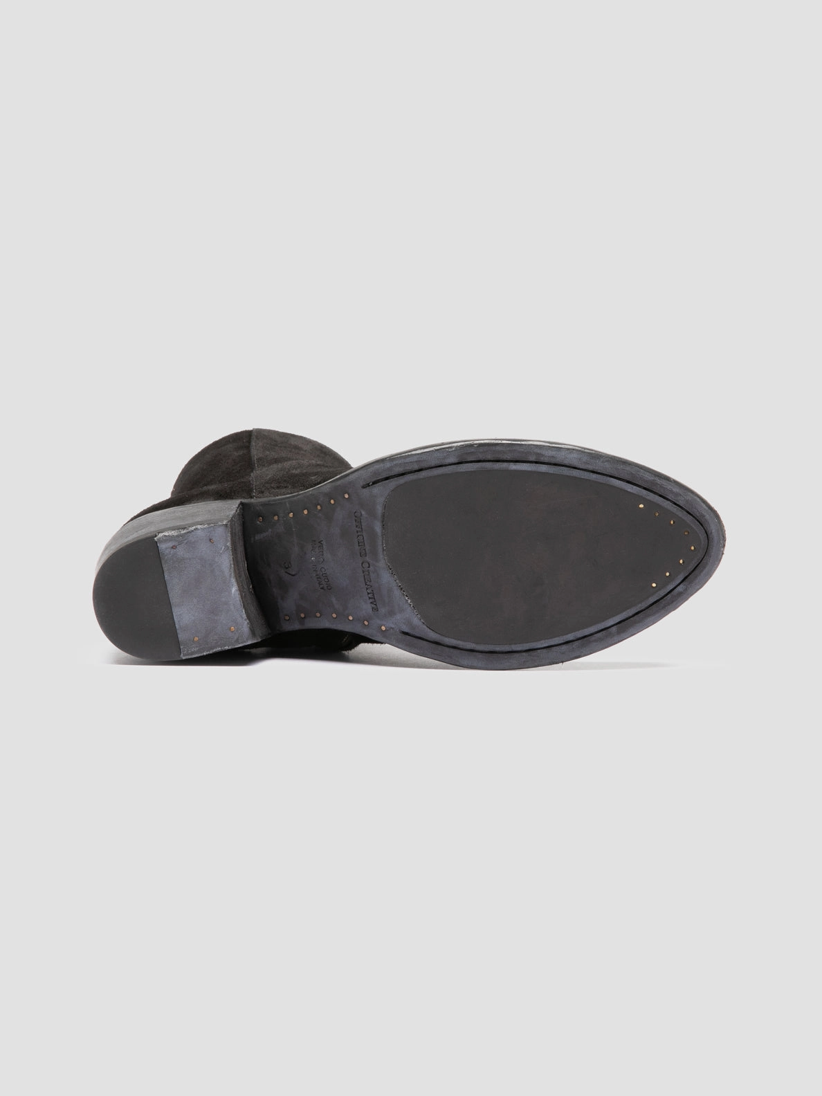 WADE 003 - Black Suede Zipped Boots Newrock Boots