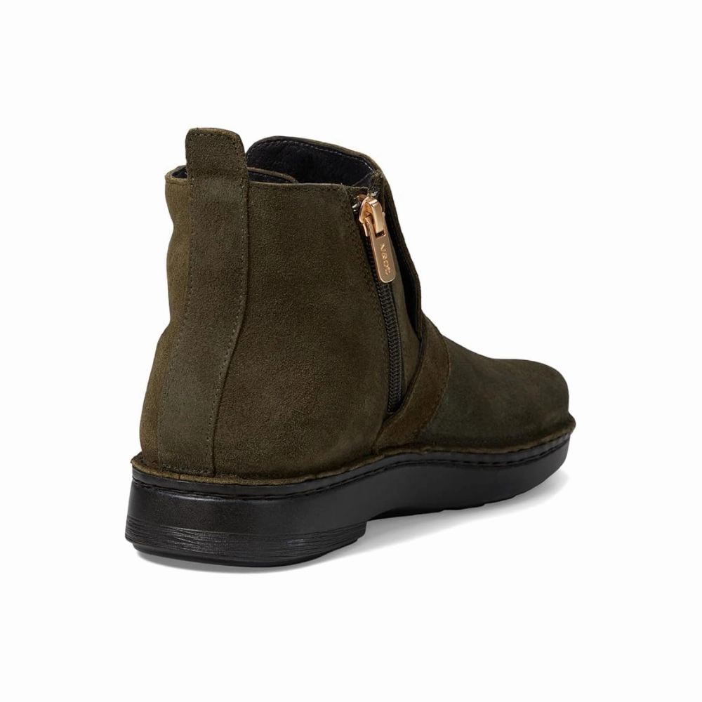 Naot Kolmer Olive Suede Ankle Boot (Women's) Dr Martins Boots