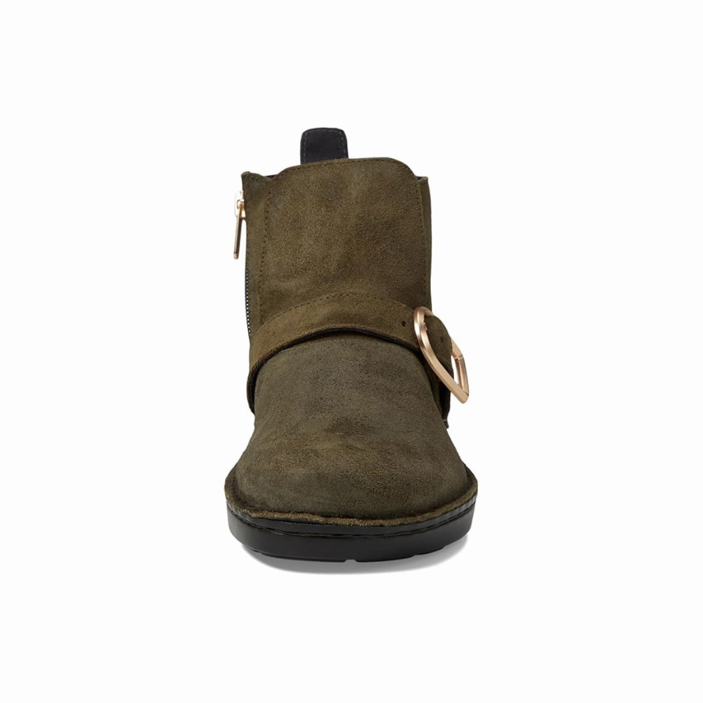 Cowboy Dress Boots Naot Kolmer Olive Suede Ankle Boot (Women's)