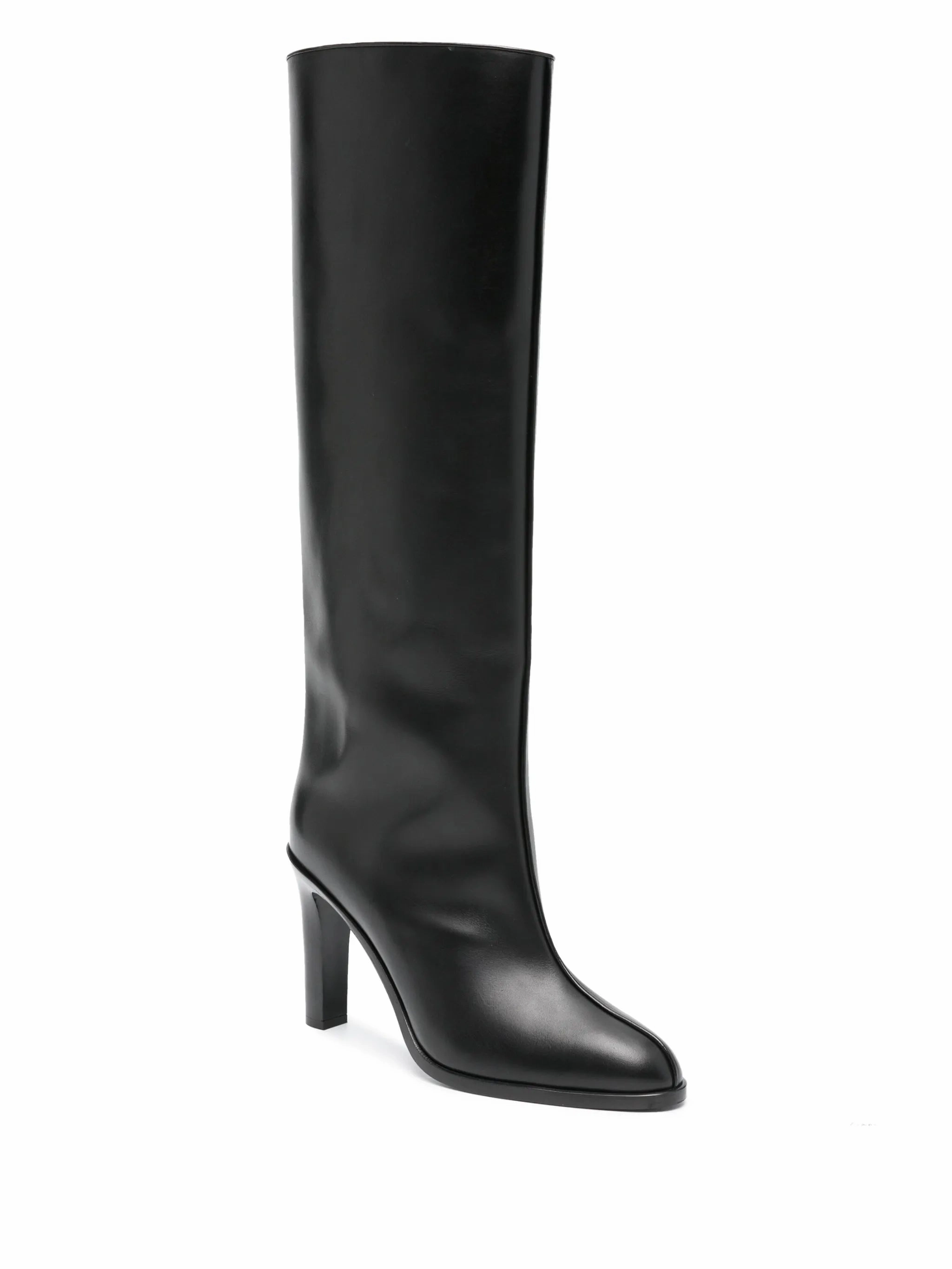 Stiletto Heel Knee Boots 105mm leather knee boots