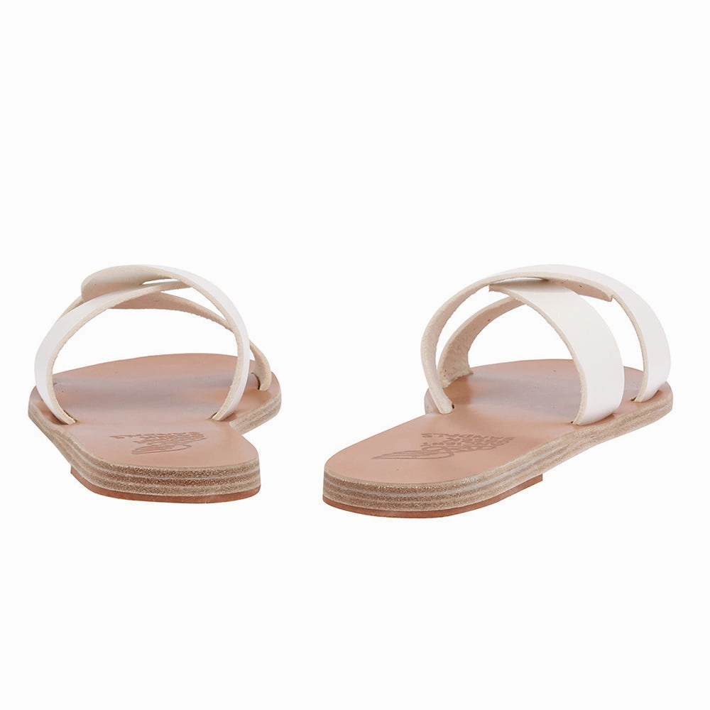 Desmos White Pointed Toe Sandals