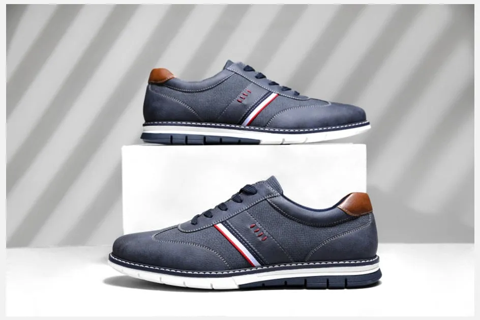 Casual Shoes Breathable West Louis Brand Designer Autumn Lightweight Leather Sneakers