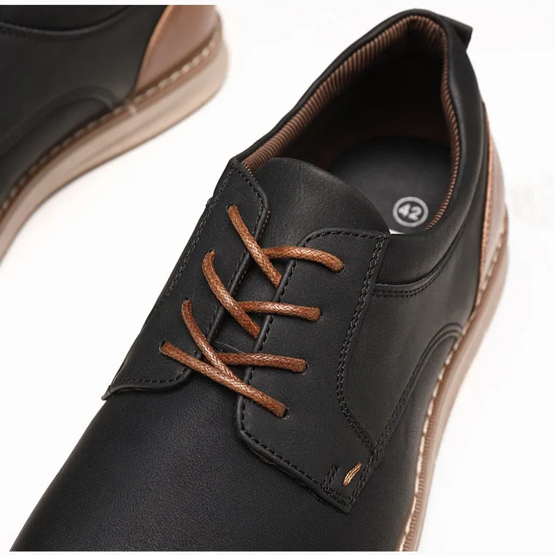 Normal Casual Shoes West Louis Spring Casual Leather Everyday Men Shoes