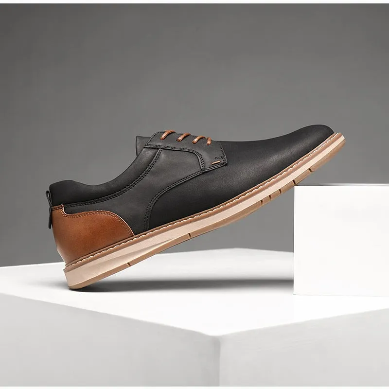 High Ankle Shoes Casual West Louis Spring Casual Leather Everyday Men Shoes