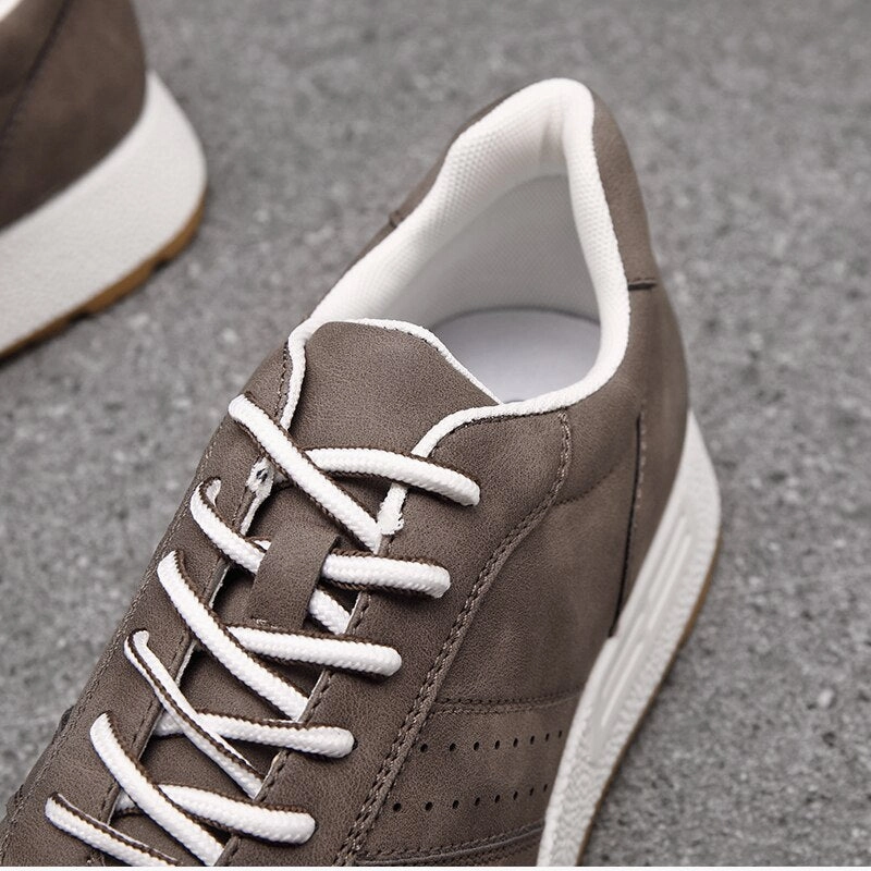 West Louis Leather Comfy Walking Jogging Sneakers Ugh Sneakers
