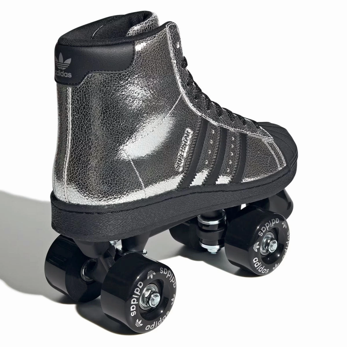 Wmns Superstar 82 Roller Skates 'Silver Metallic Core Black' Adidas Gray Shoes
