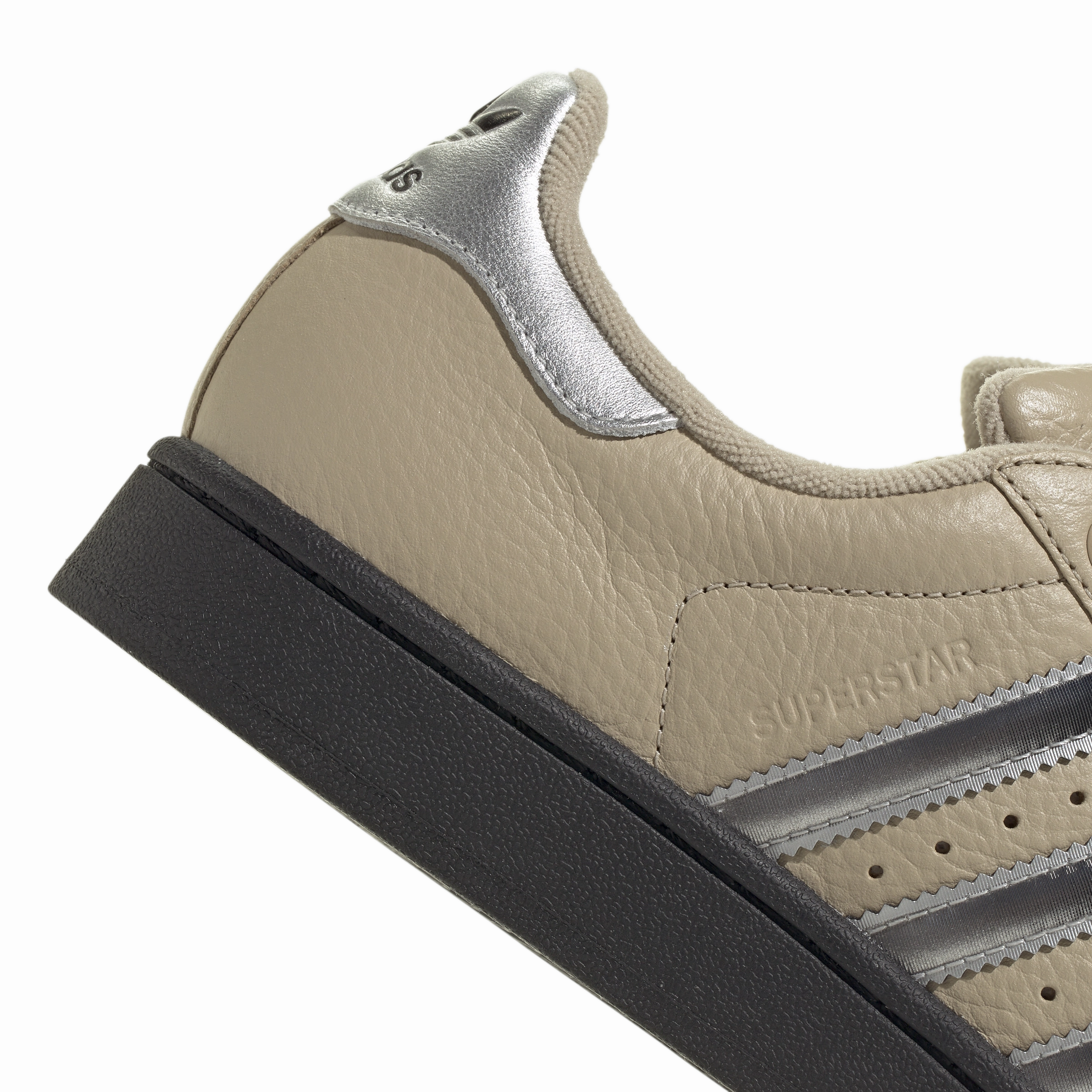 Jeremy Scott Adidas Shoes Wmns Superstar II 'Stone Khaki Silver Metallic'