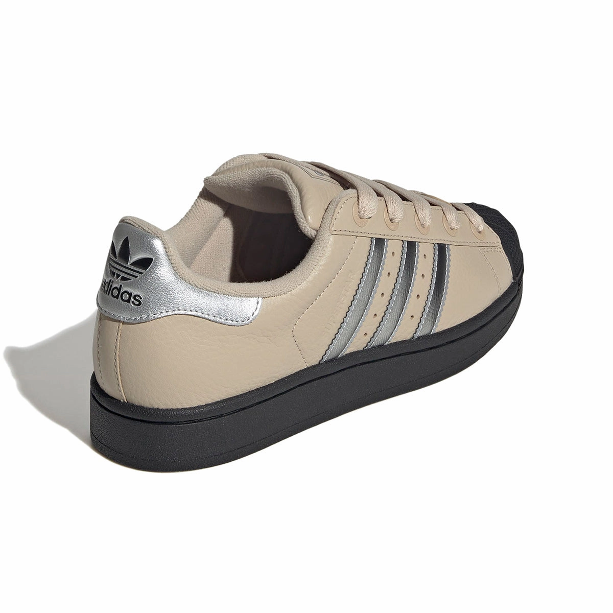Wmns Superstar II 'Stone Khaki Silver Metallic' Adidas Thick Shoes
