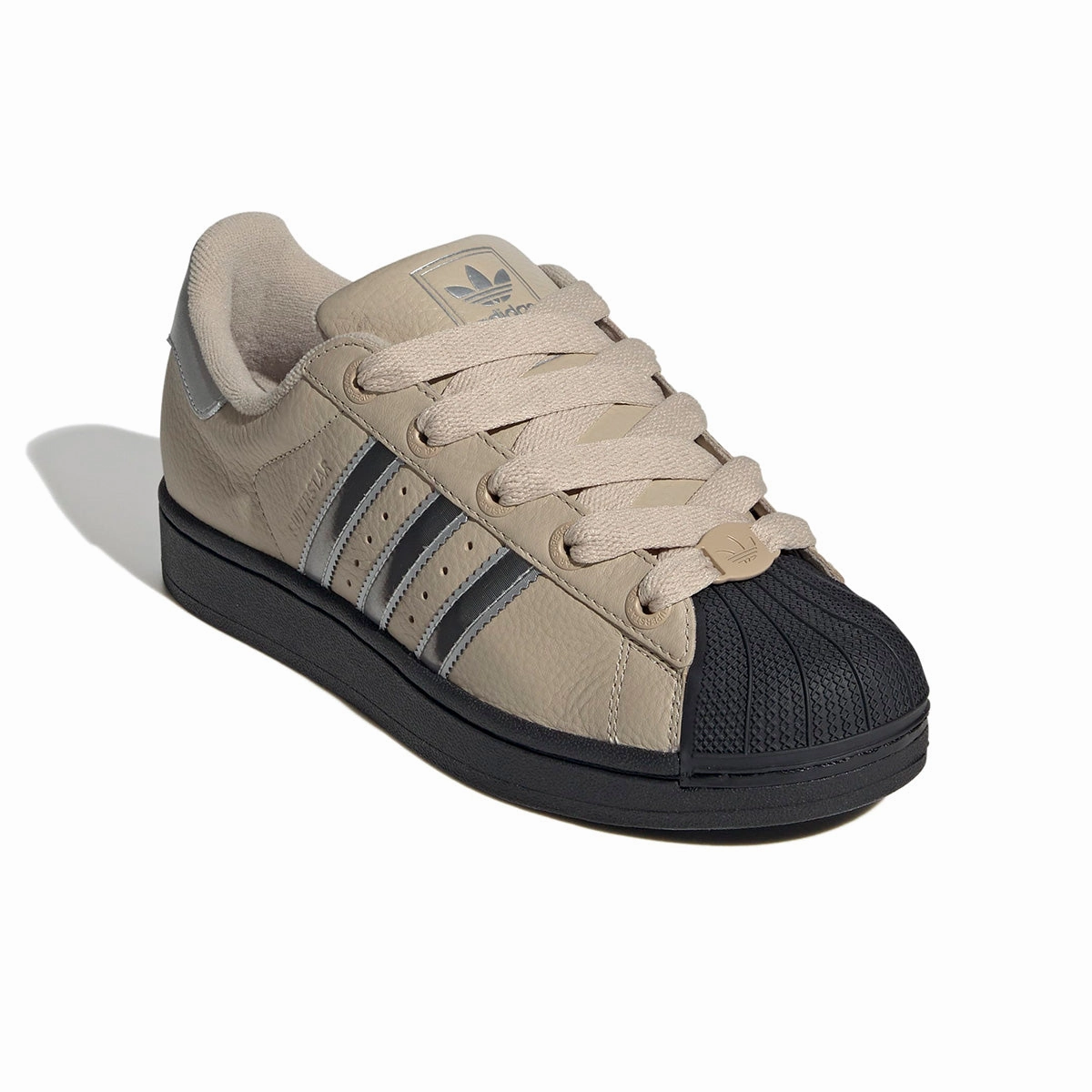 Wmns Superstar II 'Stone Khaki Silver Metallic' Adidas Lightmotion Shoes