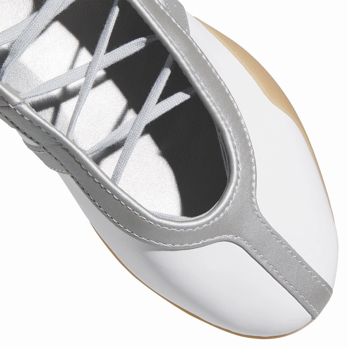 Wmns Taekwondo Mei Ballet 'Cloud White Silver Metallic' Adidas Soccer Shoes Laceless