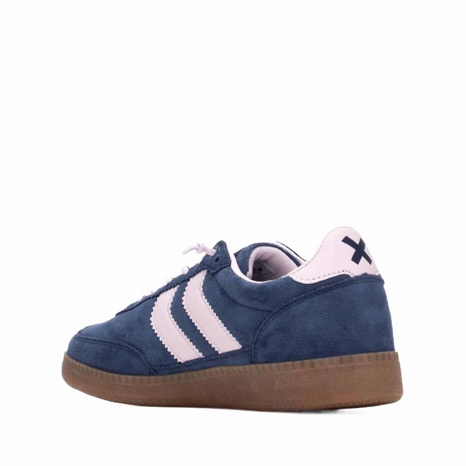 Women's 144170 Sneakers In Navy Lacing Sneakers
