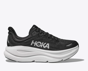 Women's - HOKA Bondi 9 - Black/White Cypress Tx