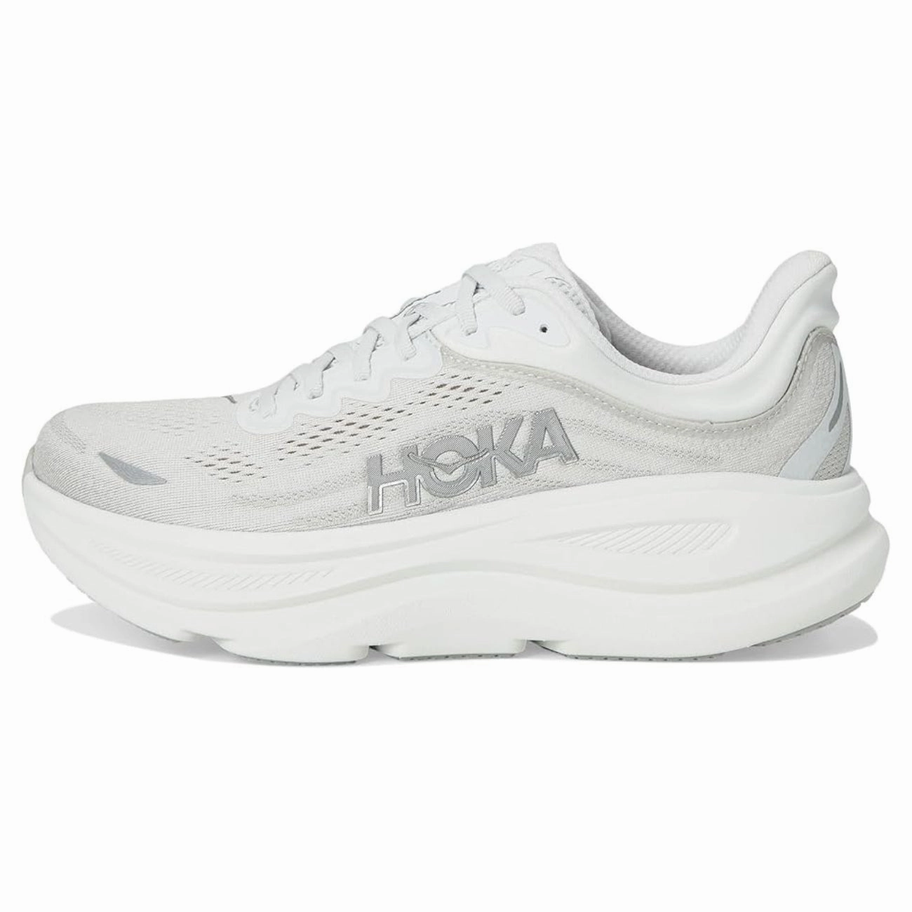 Women's - HOKA Bondi 9 Wide - Stardust/Silver Redlands