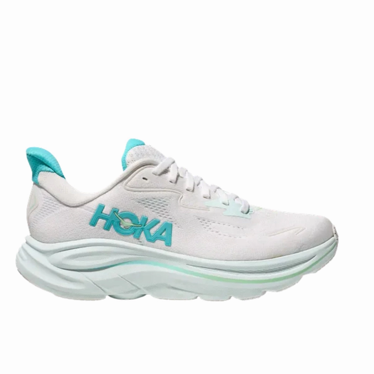 Women's - HOKA Clifton 10 - White/Cielo Blue Alternatives To Shoes