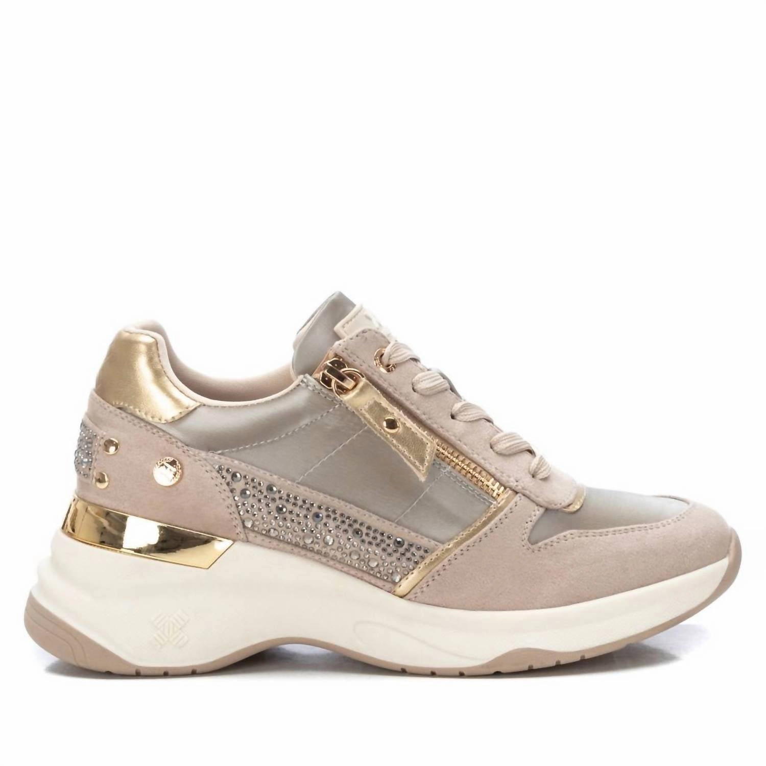 Canvas Boat Sneakers Women's Casual Sneakers In Beige