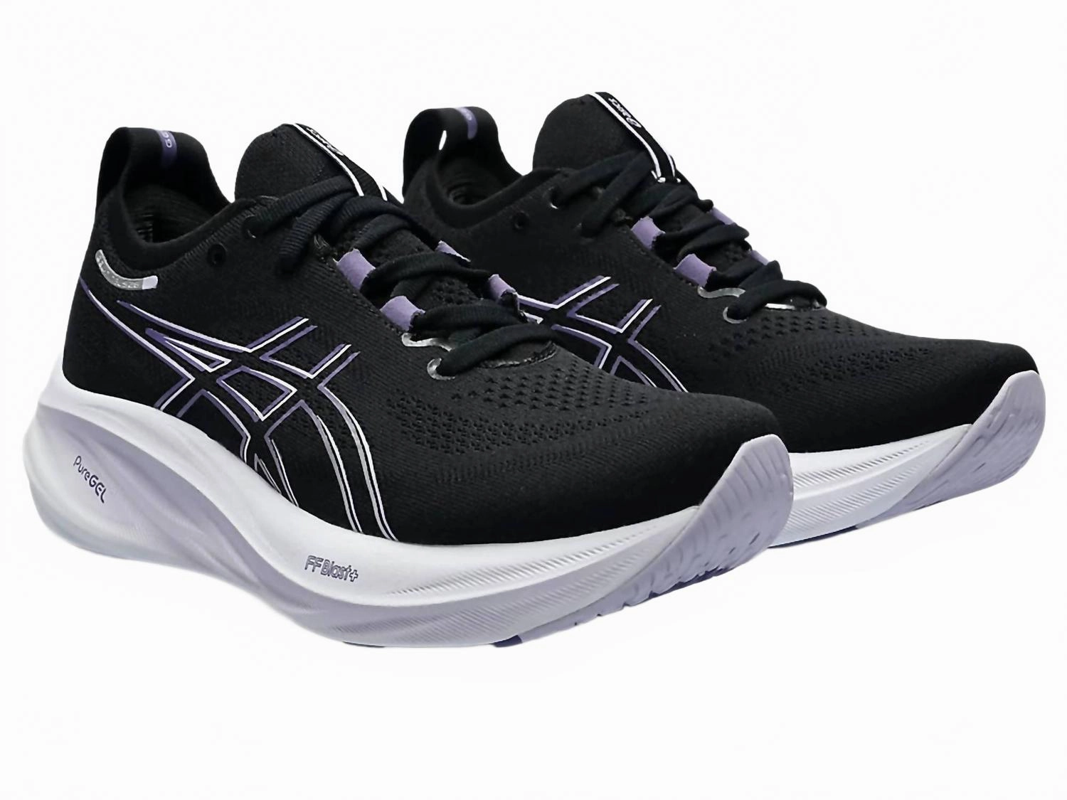 Asics Size Guide Shoes Women??S Gel Nimbus 26 Shoes In Black Dusty Purple