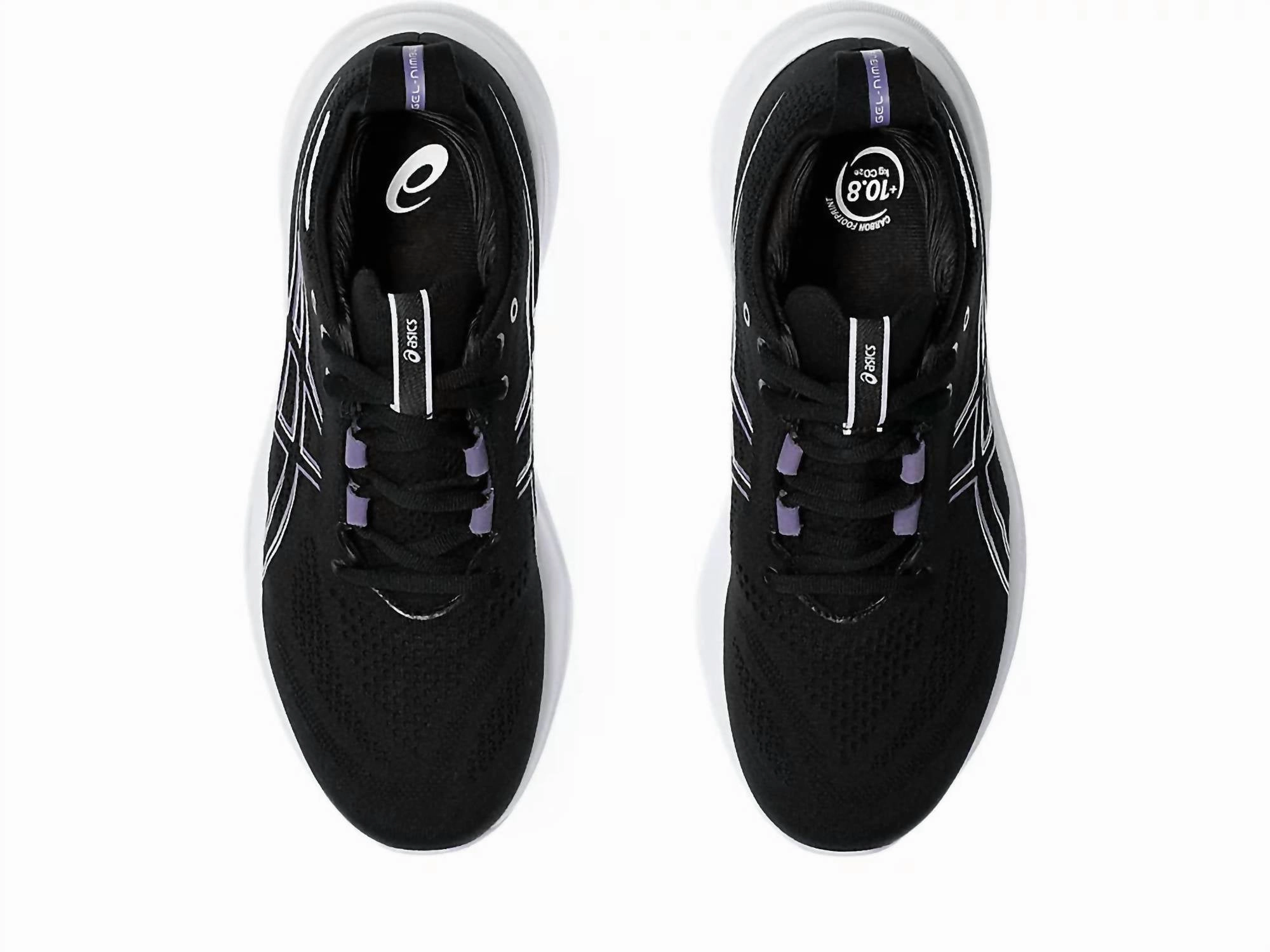 Women??S Gel Nimbus 26 Shoes In Black Dusty Purple Asics Storm Shoes