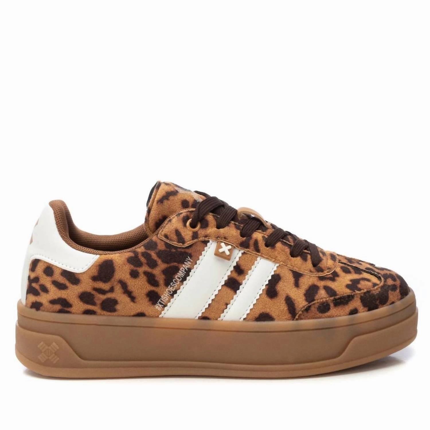 Grasshopper Sneakers Women's Platform Trainer Sneakers In Leopard