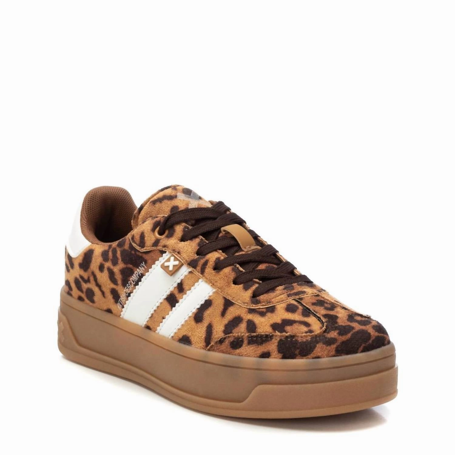 Women's Platform Trainer Sneakers In Leopard Comfortable Platform Sneakers