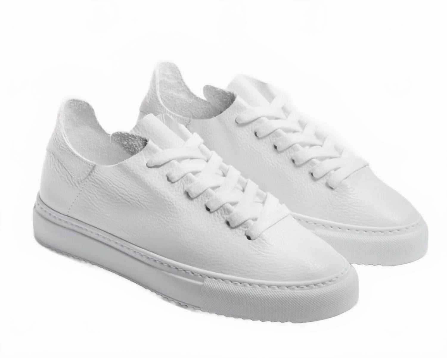 Women's Poppy Lace Up Sneaker In White Minimalist Sneakers