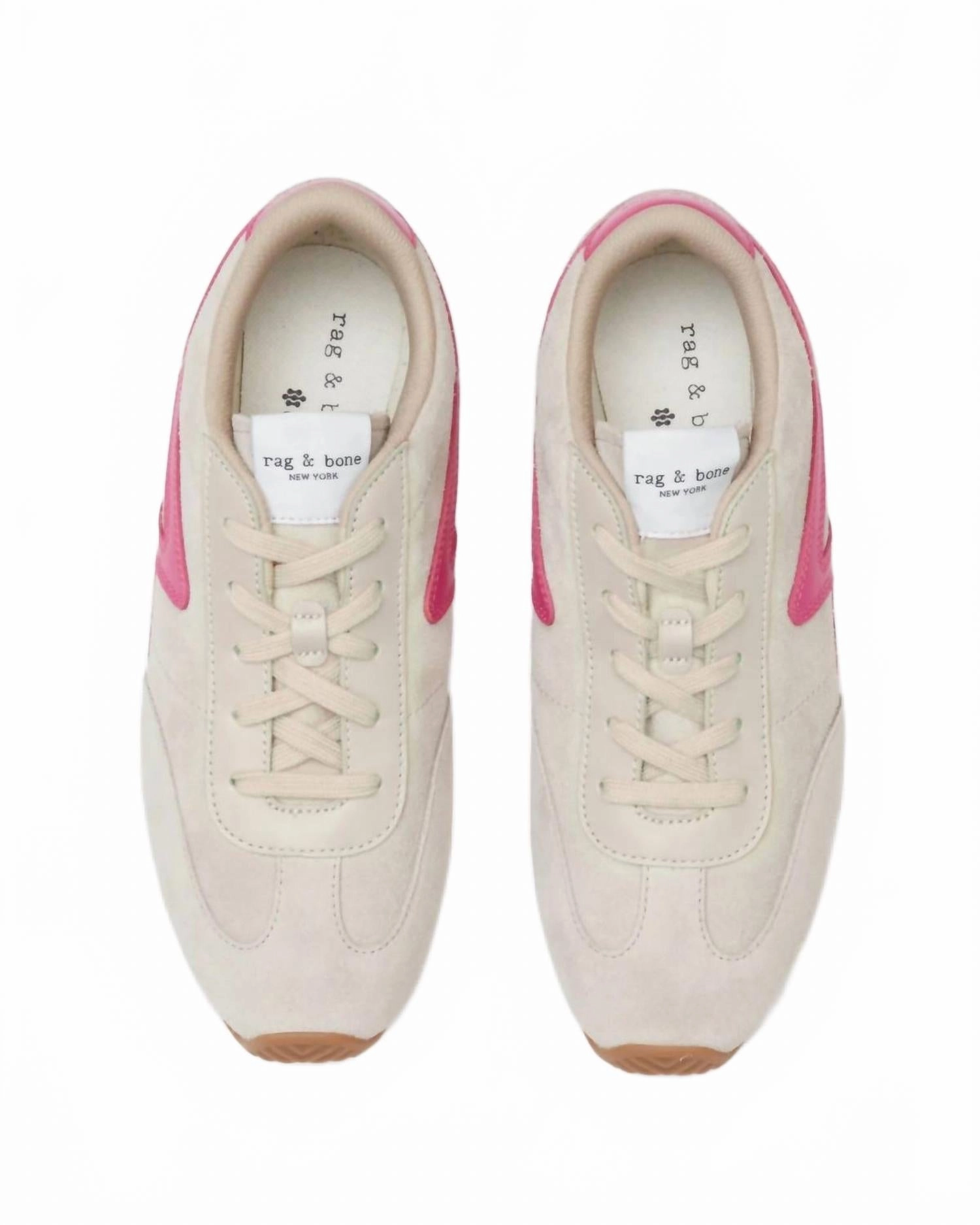 3d Printed Sneakers Women's Retro Runner Slim Ultra Sneakers In Light Sand Suede