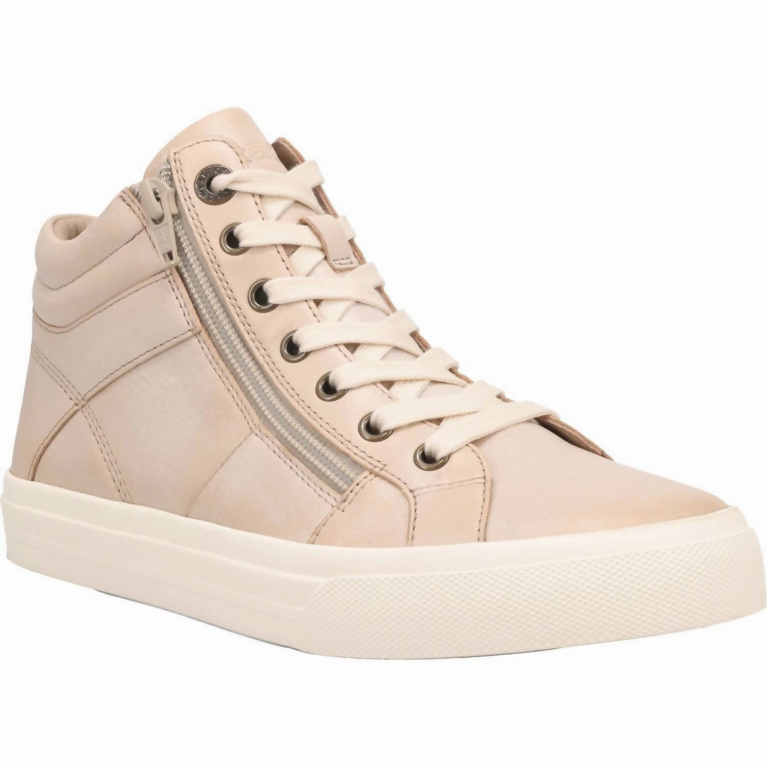 Women's Taos Winner Leather High Top Sneakers In Oyster Gravity Defyer Sneakers