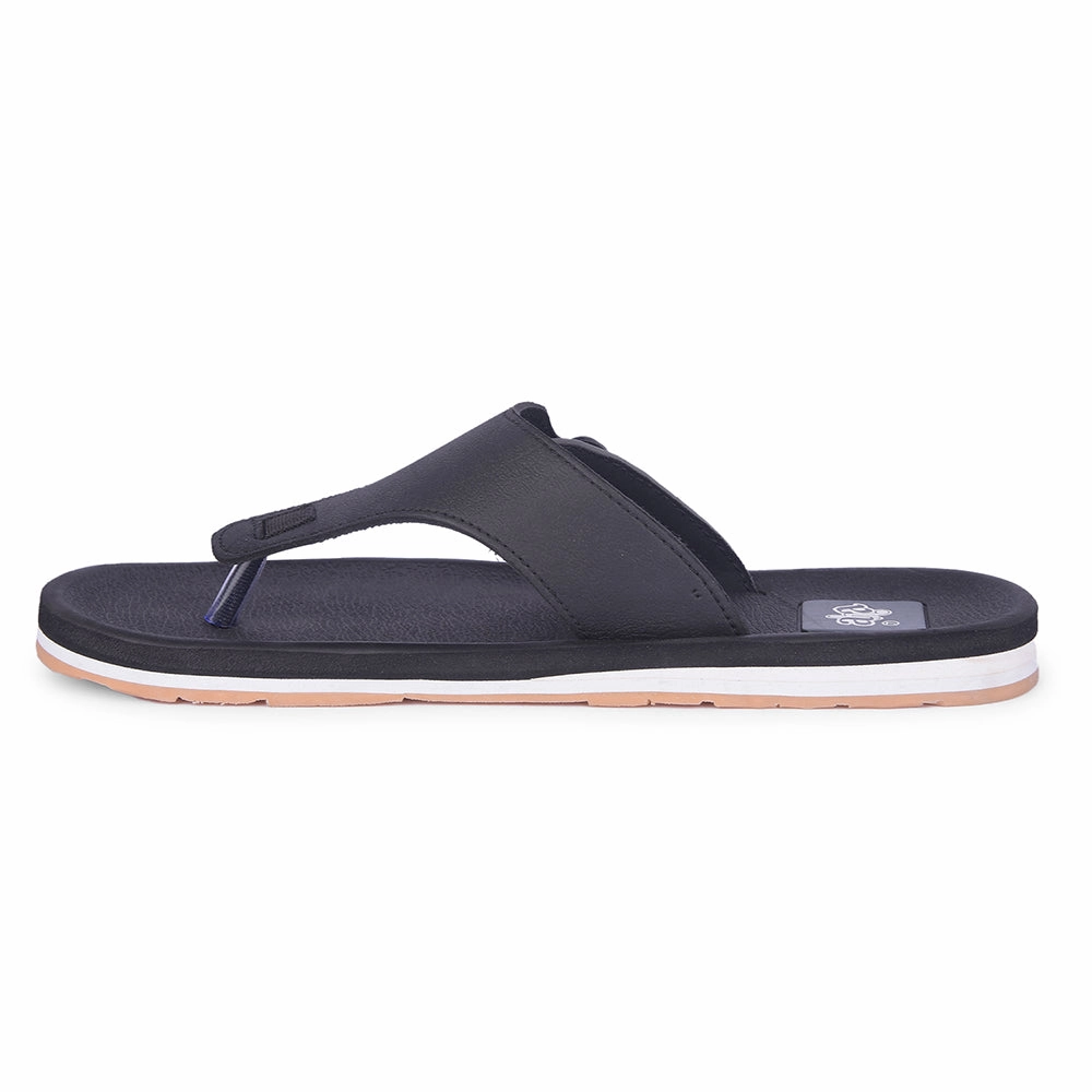 Sullivan Slippers A-HA Casual Black Flip Flop For Men ANCO-01 By Liberty