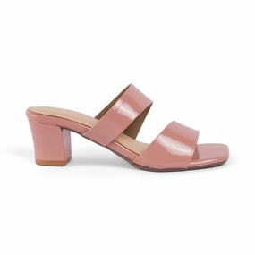 Tresmode Sania Pink Women's Dress Block Heel Sandals Hush Puppies Sandals