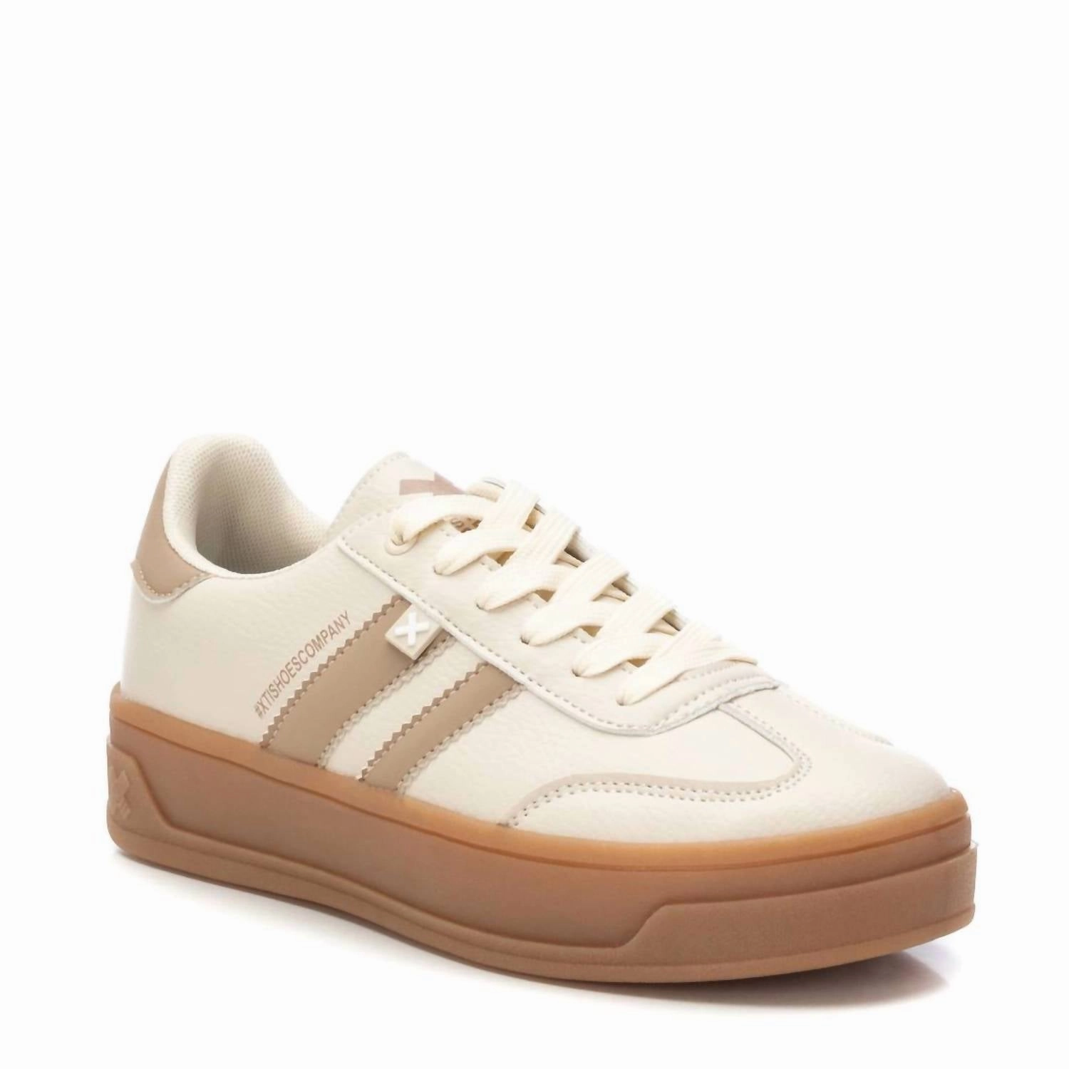 Women's Urban Fashion Sneakers In Beige Sneakers Photos