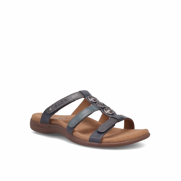 Womens Taos Prize 4 in Blue Multi Spenco Sandals